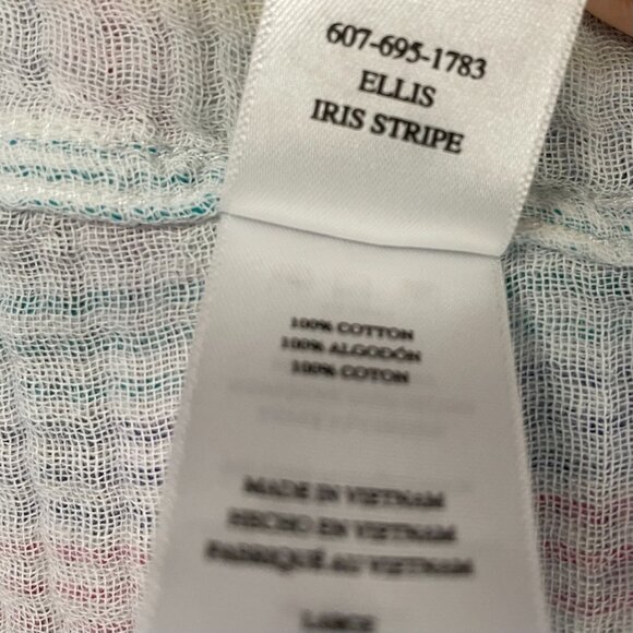 Rails Ellis Iris mult-color rainbow striped shirt - Picture 8 of 11